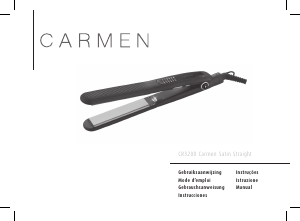 Manual de uso Carmen CR3200 Plancha de pelo