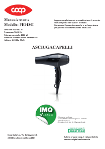 Manuale Coop PH9180I Asciugacapelli