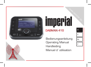 Handleiding Imperial Dabman 410 Radio