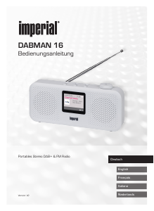 Manuale Imperial Dabman 16 Radio