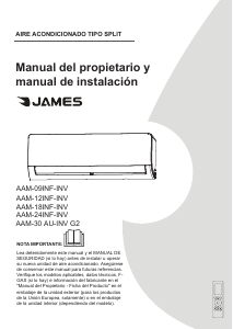 Manual de uso James AAM-12INF-INV Aire acondicionado