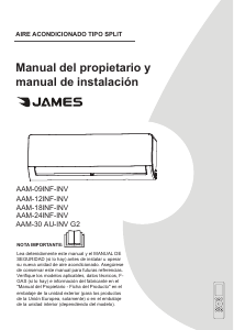 Manual de uso James AAM-24INF-INV Aire acondicionado