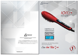 Manual Lenoxx Liss Ion red Alisador de cabelo