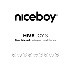 Návod Niceboy HIVE Joy 3 Slúchadlá