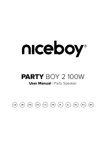 Priročnik Niceboy Party Boy 2 100W Zvočnik