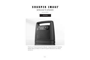 Manual Sharper Image 207072 Speaker