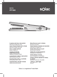 Manual de uso Solac PP7260 Plancha de pelo