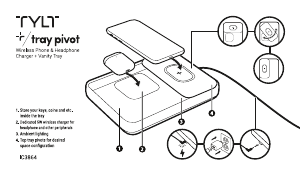 Bedienungsanleitung TYLT Tray Pivot Drahtloses ladegerät