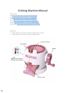 Manual Sentro 22 Needle Knitting Machine