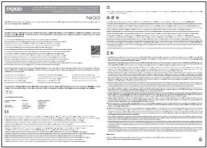 Bedienungsanleitung Rapoo N100 Maus