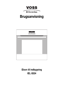 Brugsanvisning Voss-Electrolux IEL8324-AL Ovn