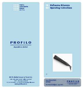 Kullanım kılavuzu Profilo SD5000 Saç düzleştirici