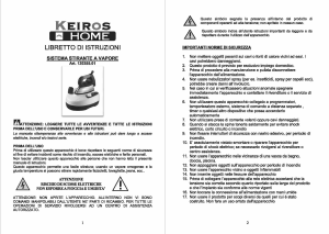 Manuale Keiros Home 120355.01 Ferro da stiro