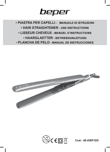 Manual de uso Beper 40.450F Plancha de pelo