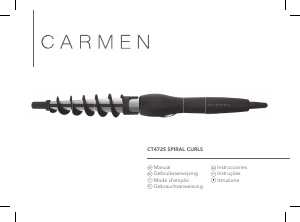 Manual de uso Carmen CT4725 Moldeador