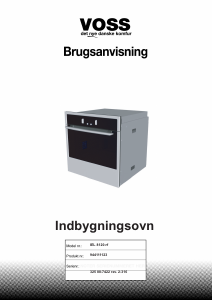 Brugsanvisning Voss IEL8120-RF Ovn