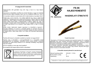 Használati útmutató FG Electronics FS-06 Hajkiegyenesítő