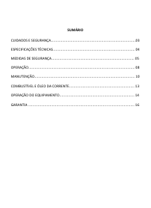 Manual FORTG FG9140 Motosserra