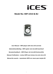 Manual ICES IMP-101SI Mp3 Player