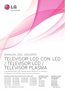 Manual de uso LG 42LW5700 Televisor de LED
