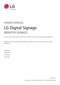 Handleiding LG 43UM3DG-B LED monitor