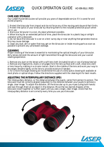 Manual Laser AO-BN-BLU Binoculars