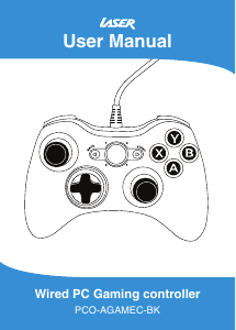 Manual Laser PCO-AGAMEC-BK Game Controller