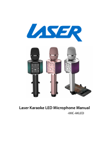 Manual Laser MIC-AKLED-SLV Karaoke Set