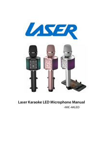 Manual Laser MIC-AKLED-BLK Karaoke Set