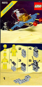 Manual Lego set 6872 Space Lunar patrol craft