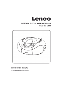 Manual Lenco SCD-37 USB Stereo-set