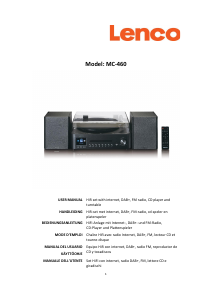 Manual Lenco MC-460BK Stereo-set