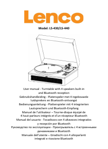 Manual Lenco LS-430BK Turntable