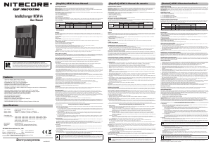 Manuale Nitecore New i4 Caricabatterie