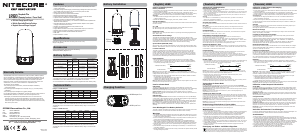 Mode d’emploi Nitecore LR60 Lampe