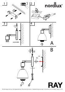 كتيب Nordlux Ray مصباح