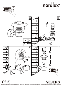 Instrukcja Nordlux Vejers Up Lampa