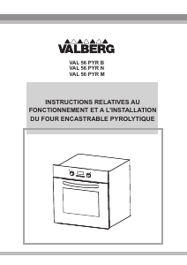 Mode d’emploi Valberg VAL 56 PYR M Four