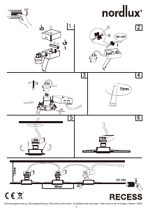 Mode d’emploi Nordlux Recess Lampe