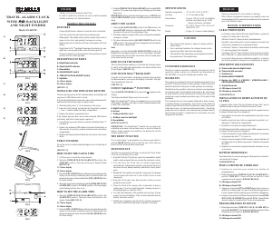 Manual de uso Oregon AS688NE Despertador