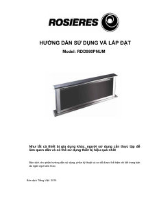 Hướng dẫn sử dụng Rosières RDD9800/1PN Mũ đầu bếp