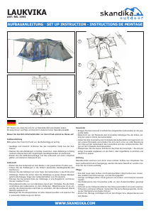 Handleiding Skandika Laukvika Tent