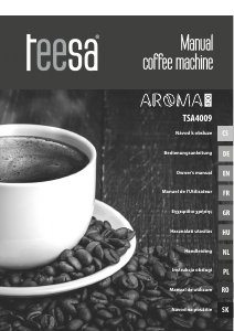 Manual Teesa TSA4009 Coffee Machine