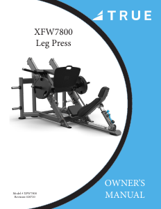 Handleiding True XFW-7800 Fitnessapparaat