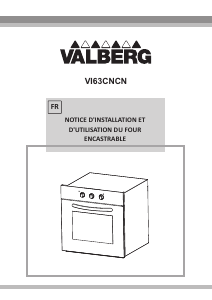 Mode d’emploi Valberg VI 63 CN CN Four