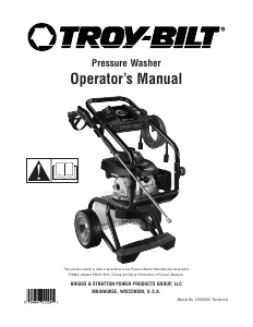 Manual de uso Troy-Bilt 020641 3100 PSI Limpiadora de alta presión