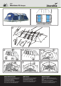 Mode d’emploi Skandika Montana 10 Sleeper Tente