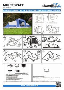 Bedienungsanleitung Skandika Multispace Zelt