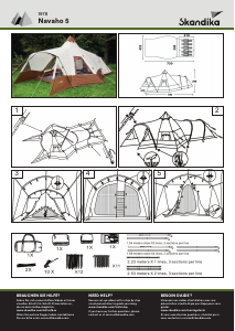 Mode d’emploi Skandika Navaho 5 Tente