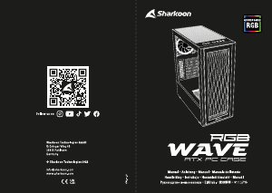 Manuál Sharkoon RGB Wave PC Skřín